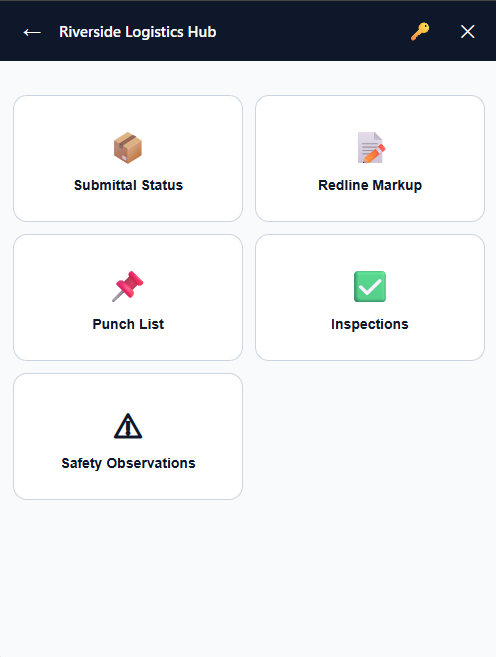 VentraDocFlux Field App on a phone, showing a Punch List